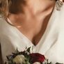 simple wedding dress and veil Image 2