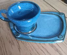 Vintage Irish Pottery Cup and Plate