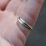 Tricolor gouden trinity ring gold 375 9K 2g Image 4