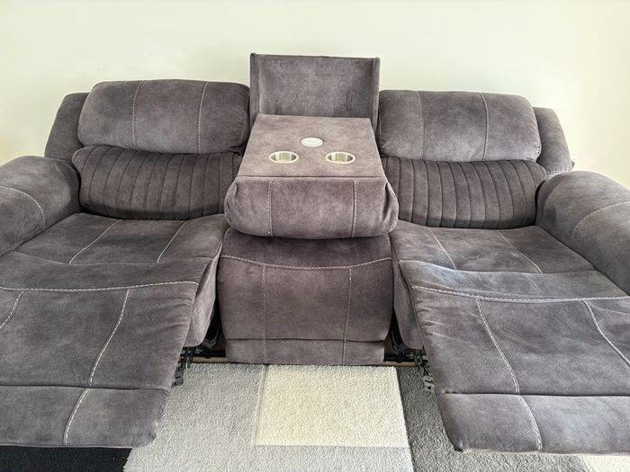 3 Seater  Reclining Leather Sofa