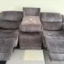 3 Seater  Reclining Leather Sofa Image 4