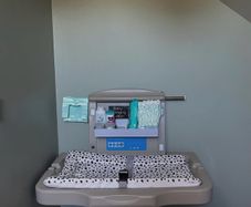 wall-mounted changing station