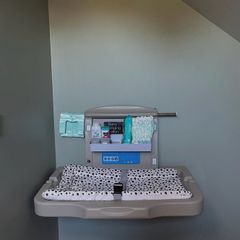 wall-mounted changing station