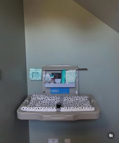 wall-mounted changing station