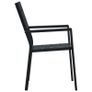 Garden Chairs 2 pcs Black HDPE Wood Look Image 7