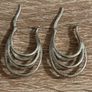 Brand New Vintage Sterling Silver Hoop Earrings Image 3