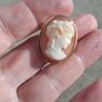Vintage 14k Gold Cameo Brooch(5 grams) Image 8