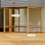 Set of Two Elegant Bedside Tables - Grey/Gold-Tone Image 4