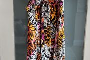 &amp; other stories multi print slits dress Sz 34 (Fit6-8UK) - Bnwt Rrp 99