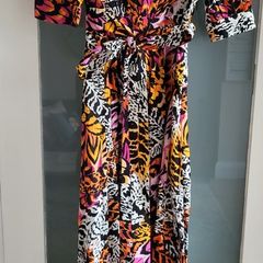 & other stories multi print slits dress Sz 34 (Fit6-8UK) - Bnwt Rrp 99