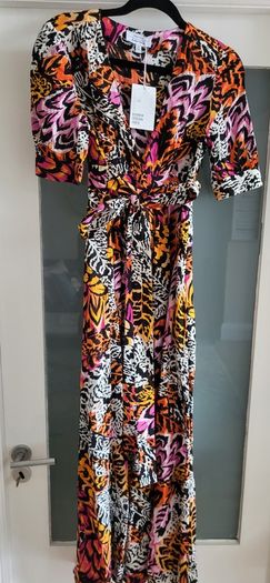 & other stories multi print slits dress Sz 34 (Fit6-8UK) - Bnwt Rrp 99