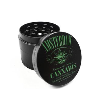 Herb Grinder Amsterdam Black 4 Layers Small 2 for 15