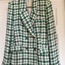 Chanel Style Zara Jacket. Ladies Size Medium Green & Cream Check. Excellent Condition Image 5