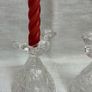 70s vintage pair of  Hofbauer Crystal Candle Holders Image 8