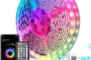 LED Strip Lights 30m, Ultra-Long Lights Strip Music Sync Color Changing, Led Lights with App Control Remote, RGB Tape Light for Home Bedroom Party [Energy Class A]