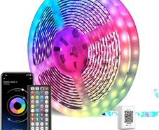 LED Strip Lights 30m, Ultra-Long Lights Strip Music Sync Color Changing, Led Lights with App Control Remote, RGB Tape Light for Home Bedroom Party [Energy Class A]