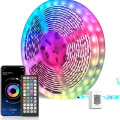 LED Strip Lights 30m, Ultra-Long Lights Strip Music Sync Color Changing, Led Lights with App Control Remote, RGB Tape Light for Home Bedroom Party [Energy Class A]