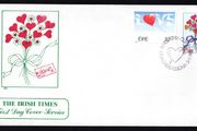 1985 Ireland Love Commemorative Stamps Irish Times Addressed First Day Cover (FDC)