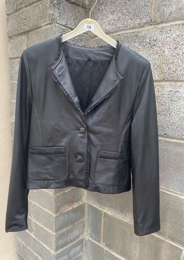 Genuine Soft Special Leather Ladies Jacket, Size 40