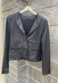Genuine Soft Special Leather Ladies Jacket, Size 40