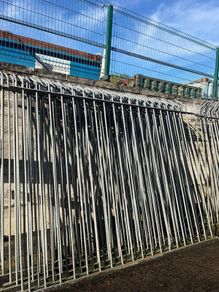 Steel industrial fencing