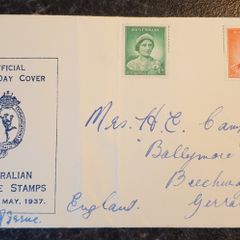 Australian Stamps on Envelopes 1937/53
