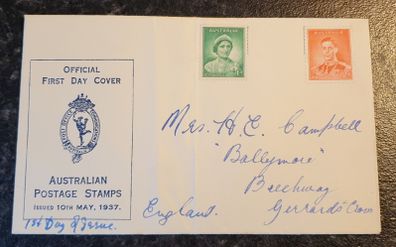 Australian Stamps on Envelopes 1937/53