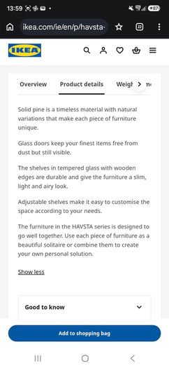Glass Cabinet and storage unit