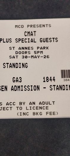 cmat tickets