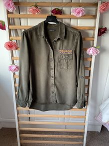 Marks & Spencer limited edition size 12/14 military shirt khaki