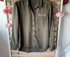 Marks & Spencer limited edition size 12/14 military shirt khaki