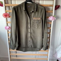 Marks & Spencer limited edition size 12/14 military shirt khaki
