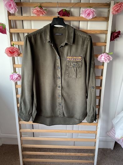 Marks & Spencer limited edition size 12/14 military shirt khaki