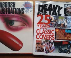 80s Pop Art books Heavy Metal Magazine Covers and Japanese Airbrush