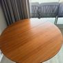 BoConcept Walnut Drop Leaf Dining Table - 1.1m Diameter Image 6