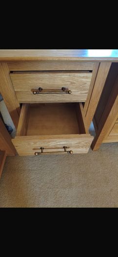 two bedside lockers