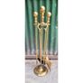 4 piece Brass Fireside Companion Set KAS536 Image 2