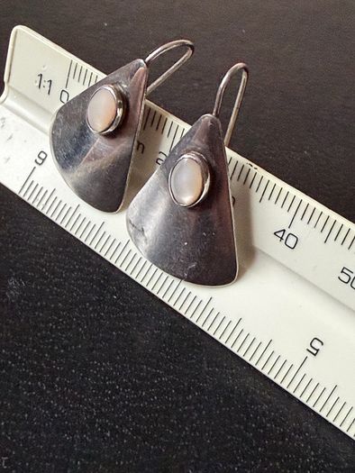 silver earrings