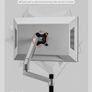 Newscene Extended 3 level Single monitor arm stand in black Image 5
