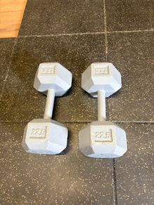 22.5kg Metal Hex Dumbbells, Cheap!!