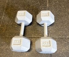 22.5kg Metal Hex Dumbbells, Cheap!!