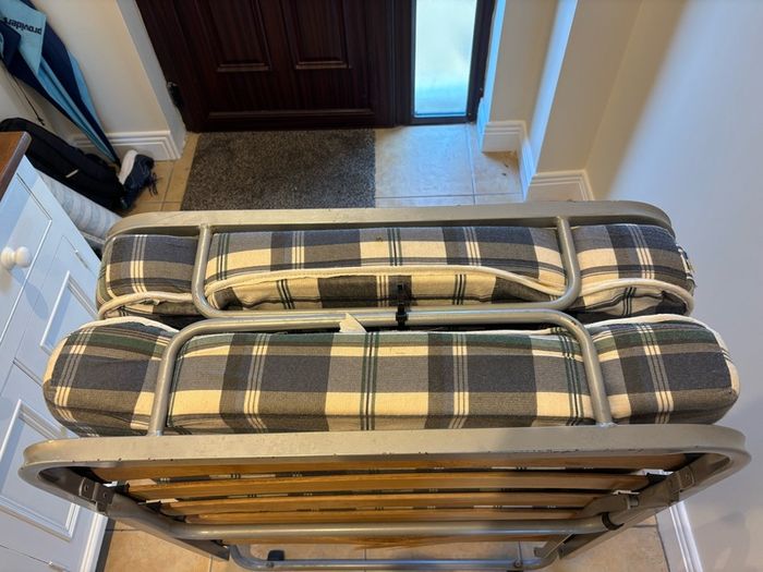 Folding Single Bed frame with mattress