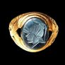 Vintage 9ct Hematite Intaglio Signet Ring Image 5