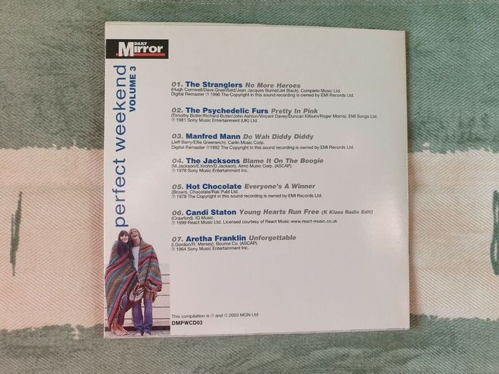 Perfect Weekend CD album Blondie Bonnie Tyler Cyndi Lauper The Beach Boys