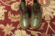 Palmiya Green Leather Boots size EU-36, UK-3, paid - euro 85