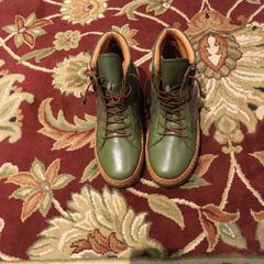 Palmiya Green Leather Boots size EU-36, UK-3, paid - euro 85