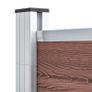Garden Fence WPC 1564x186 cm Brown Image 10