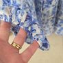 H&M blue blouse uk 8-12 Image 4