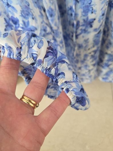 H&M blue blouse uk 8-12