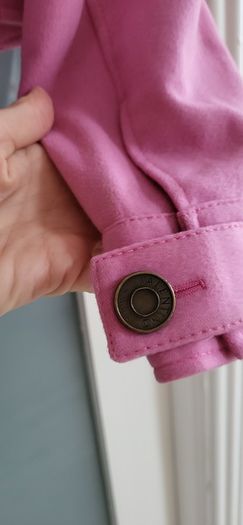 VALENTINO pink wool biker cropped jacket Sz 44 Italian = (Fit 12 UK) - Rrp 695 (New)